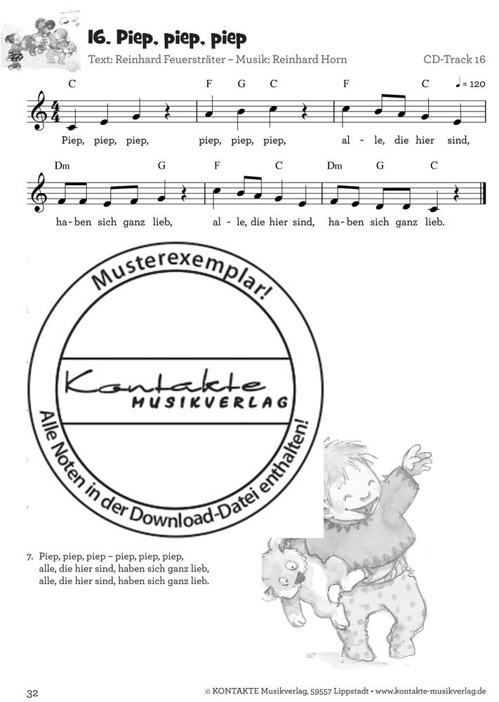 Krabbellieder für Krabbelkinder (Noten)