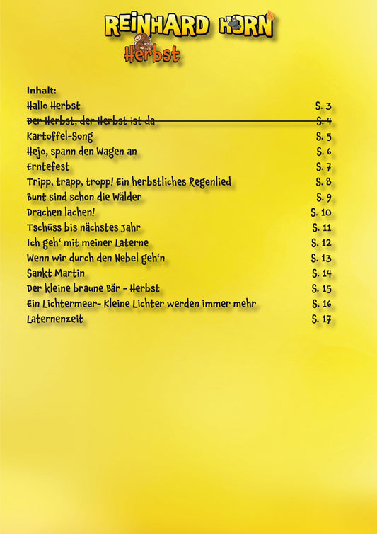 Herbst – Meine Jahreszeiten-Hits (Noten)