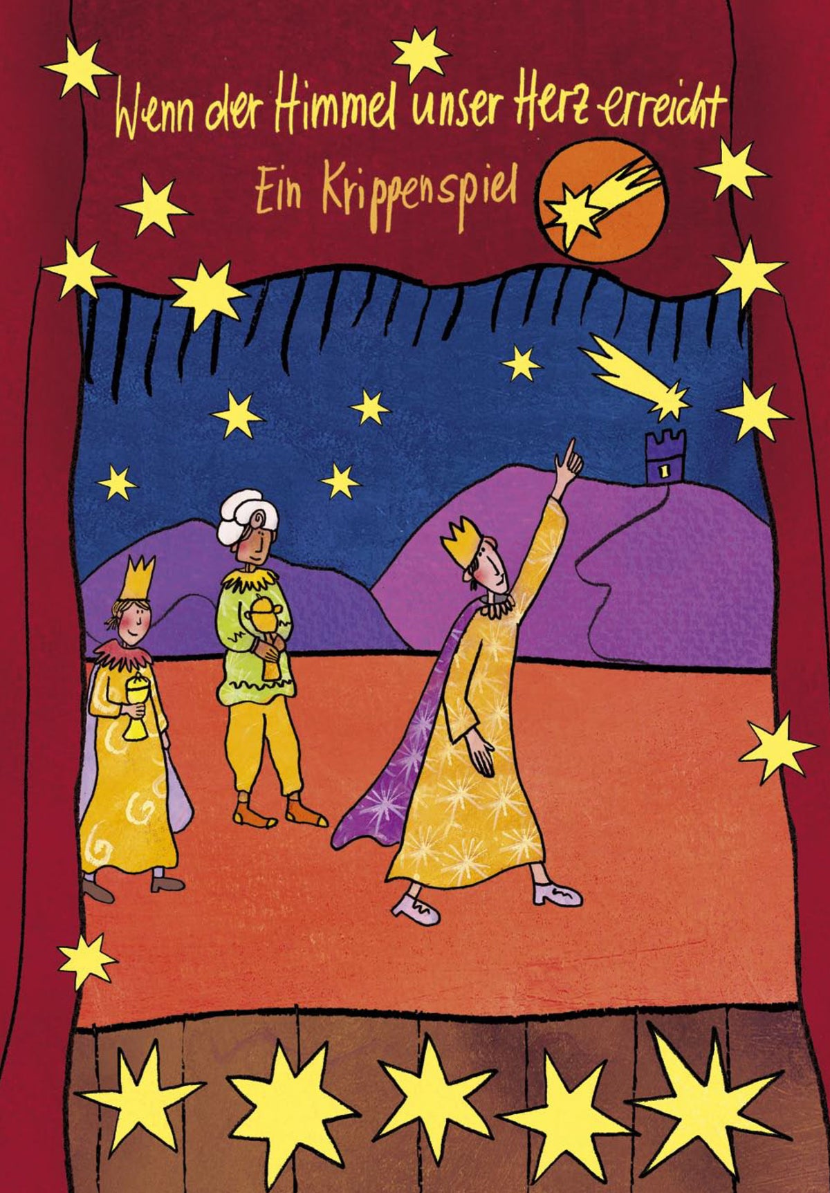 Wenn der Himmel unser Herz erreicht – Ein Krippenspiel (eBook Musical) aus Fünf Minimusicals zur Advents- und Weihnachtszeit