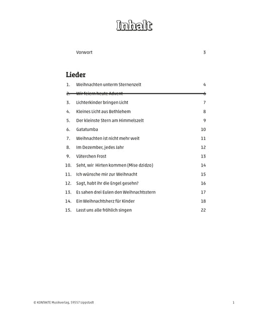 Weihnachten unterm Sternenzelt (Noten-Auswahl – Lieder von Reinhard Horn und traditionelle)