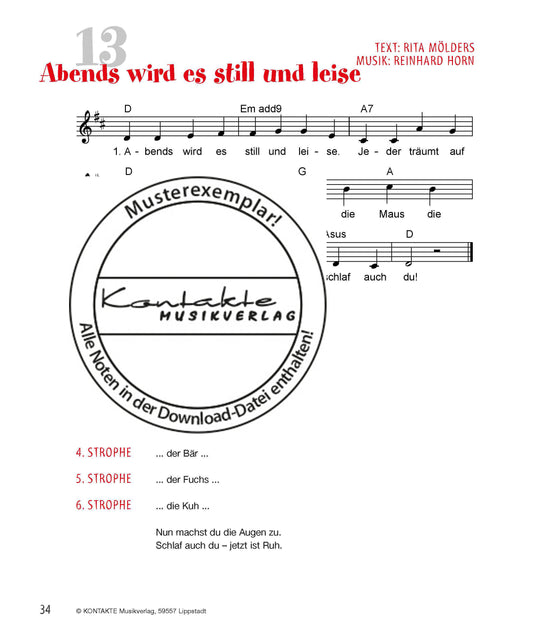 Eine Kuh mit Tattoo (Noten)