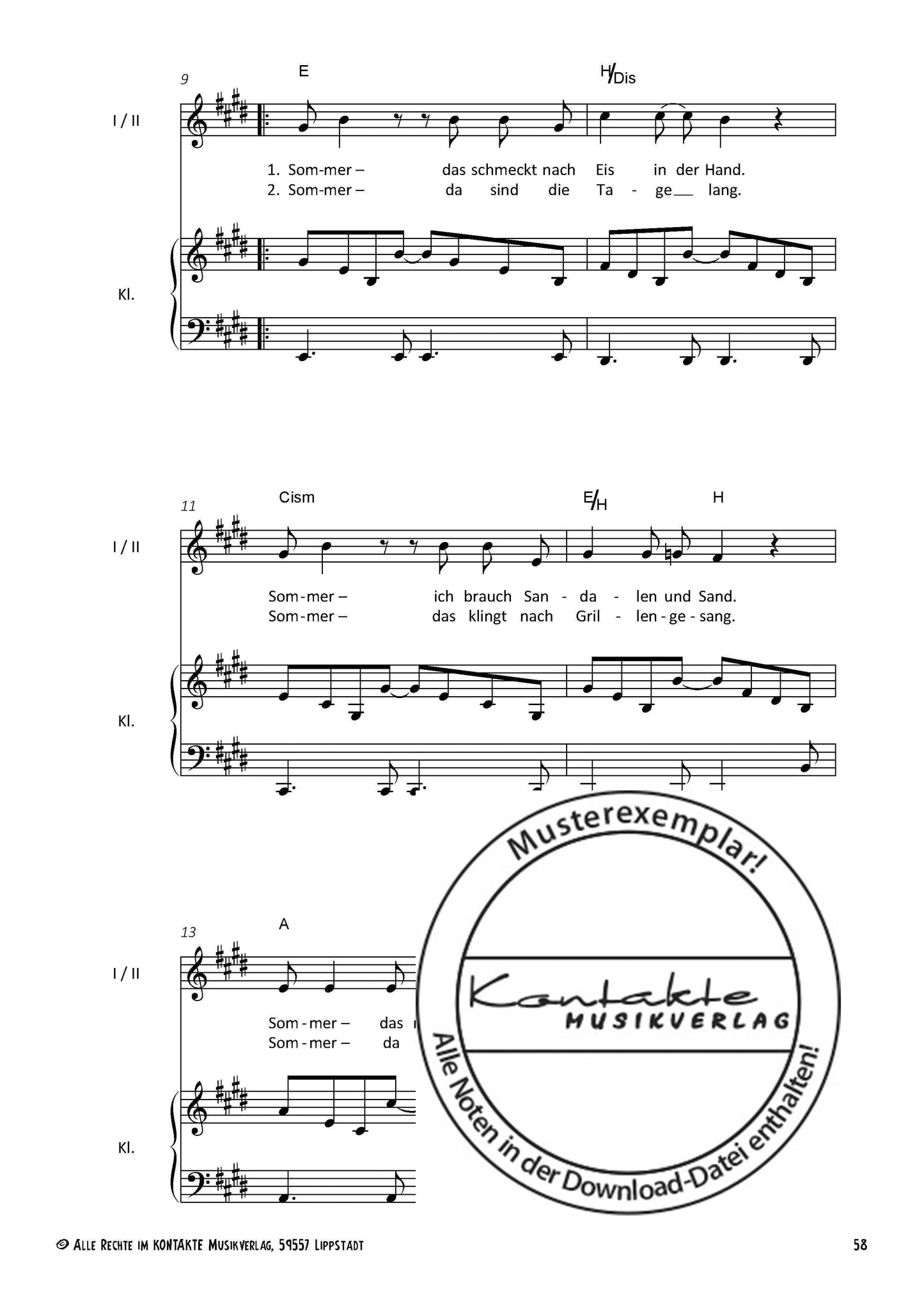 Lachen, Singen, Tanzen (Chornoten)