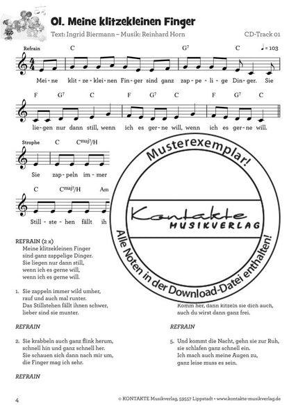 Krabbellieder für Krabbelkinder (Noten)