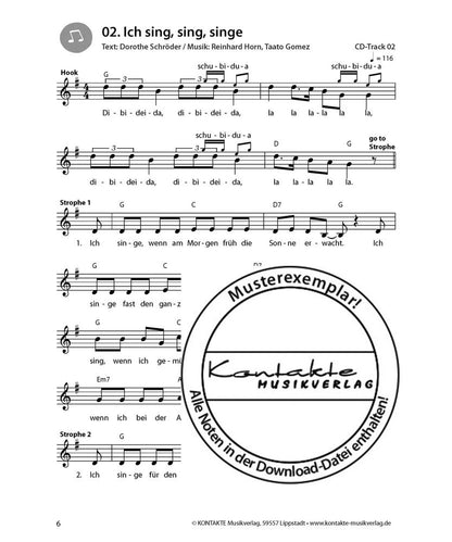 Singen ist ’ne coole Sache (Noten)