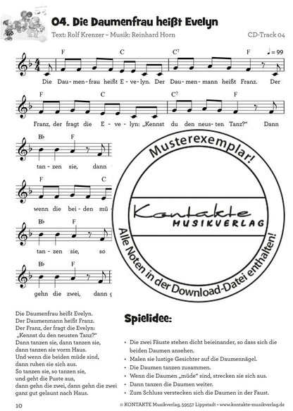 Krabbellieder für Krabbelkinder (Noten)
