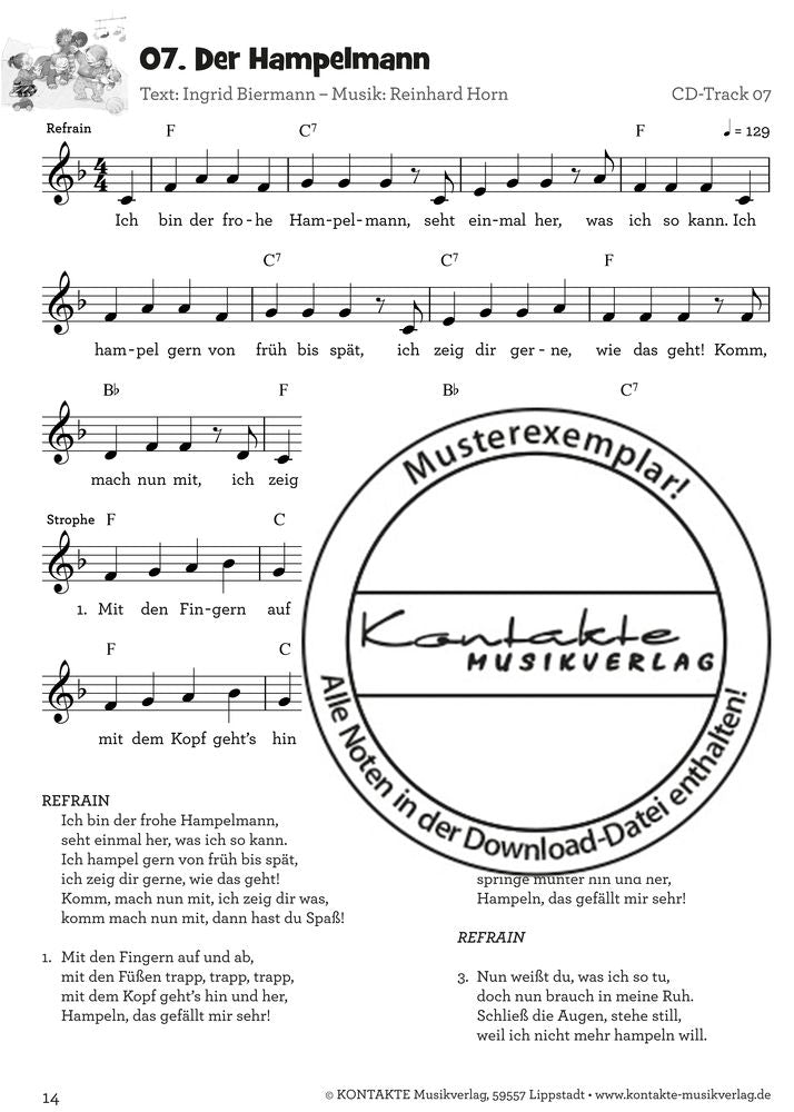 Krabbellieder für Krabbelkinder (Noten)