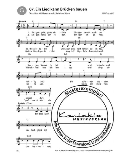 Singen ist ’ne coole Sache (Noten)