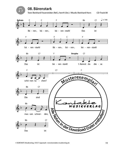 Singen ist ’ne coole Sache (Noten)