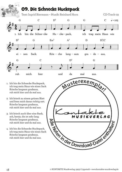 Krabbellieder für Krabbelkinder (Noten)