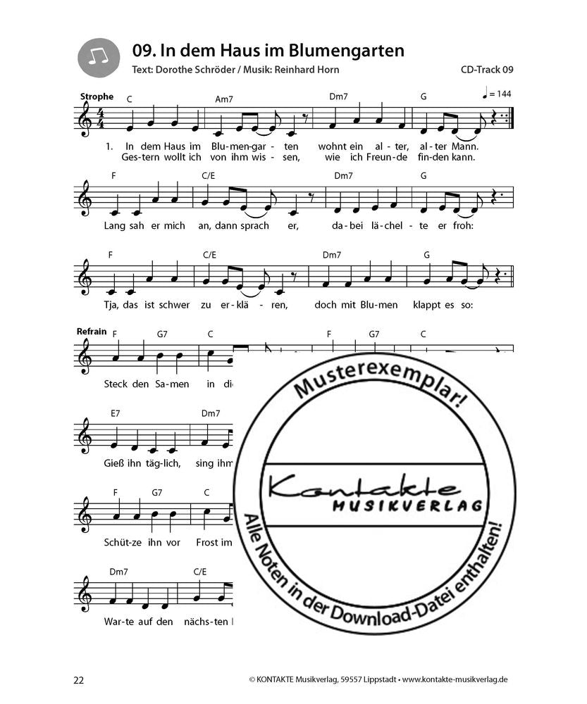 Singen ist ’ne coole Sache (Noten)