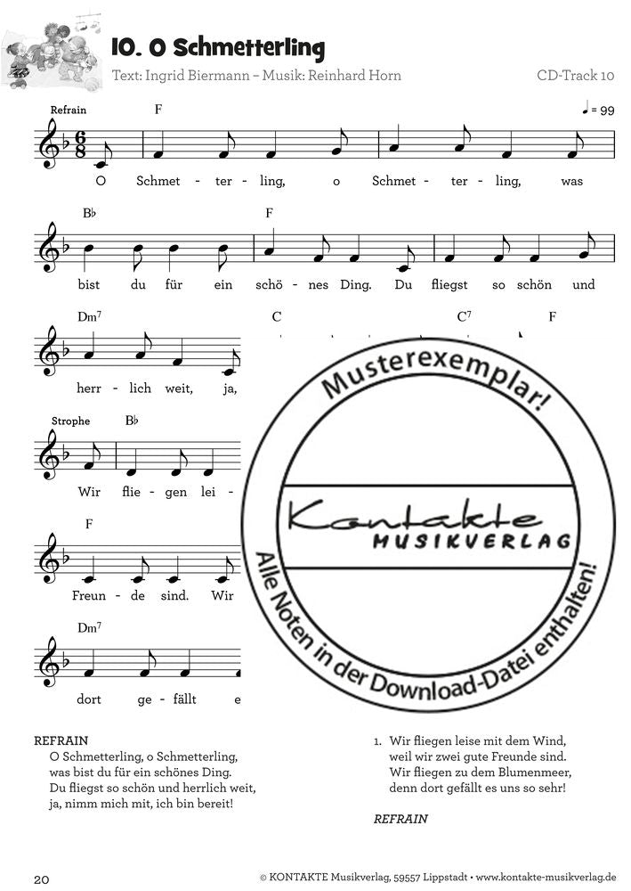 Krabbellieder für Krabbelkinder (Noten)