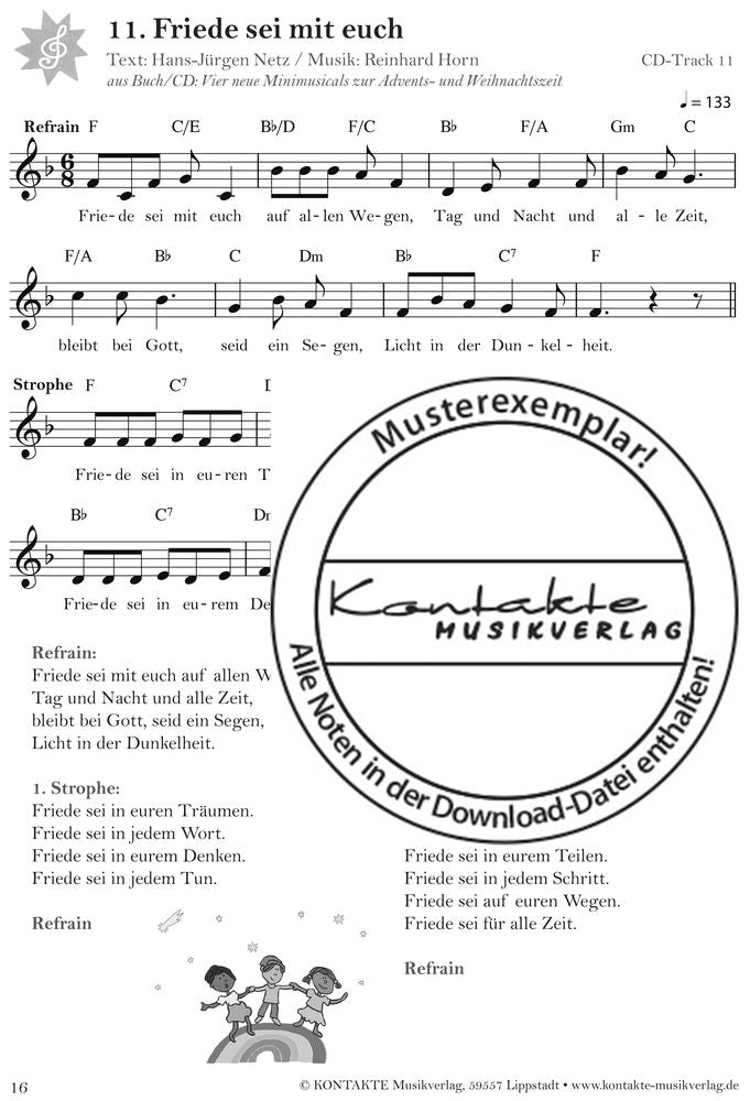 Auf dem Weg nach Bethlehem (Noten)