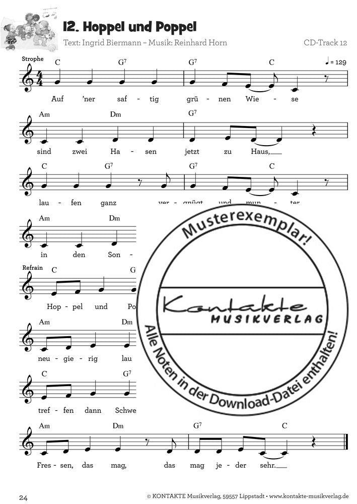 Krabbellieder für Krabbelkinder (Noten)