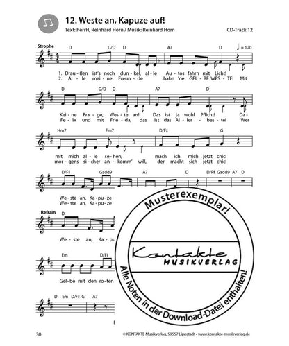 Singen ist ’ne coole Sache (Noten)