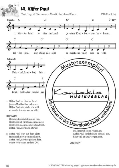 Krabbellieder für Krabbelkinder (Noten)