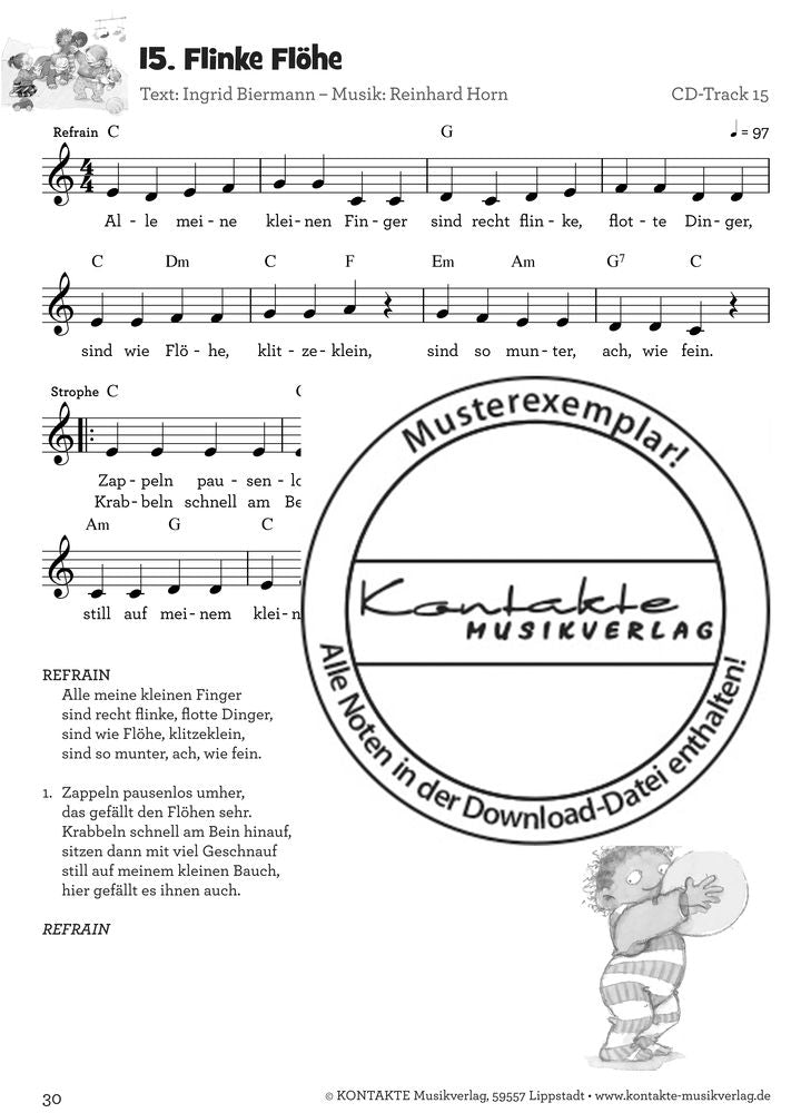 Krabbellieder für Krabbelkinder (Noten)