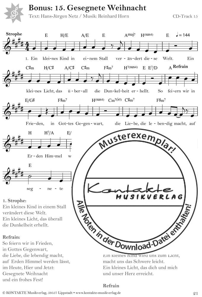 Auf dem Weg nach Bethlehem (Noten)