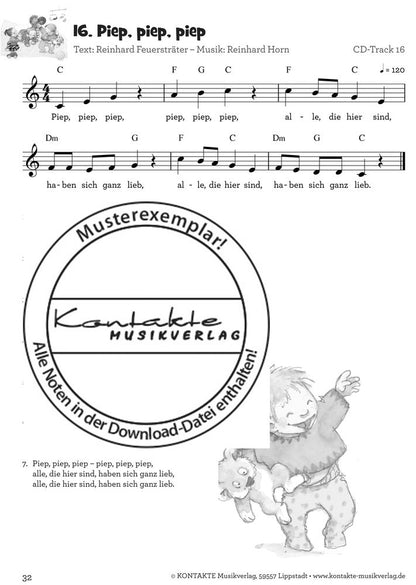Krabbellieder für Krabbelkinder (Noten)