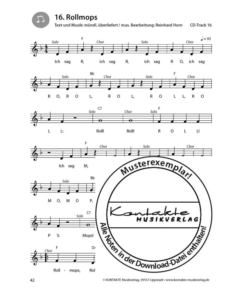Singen ist ’ne coole Sache (Noten)