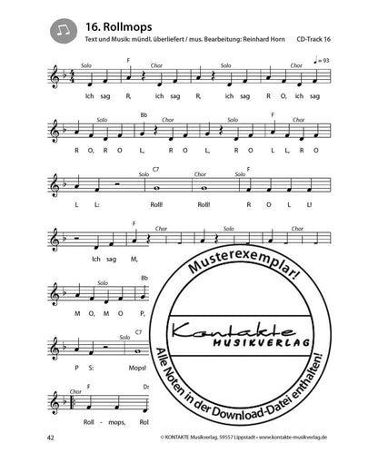 Singen ist ’ne coole Sache (Noten)