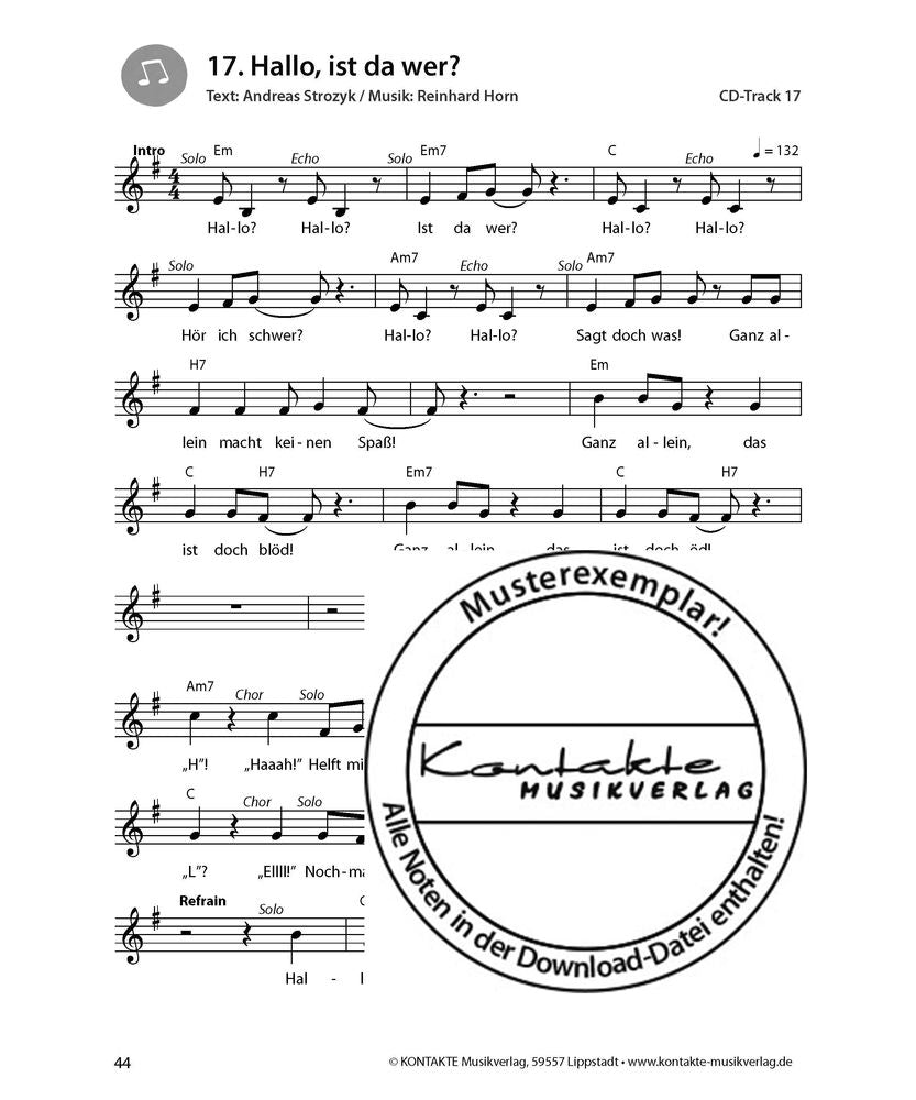 Singen ist ’ne coole Sache (Noten)