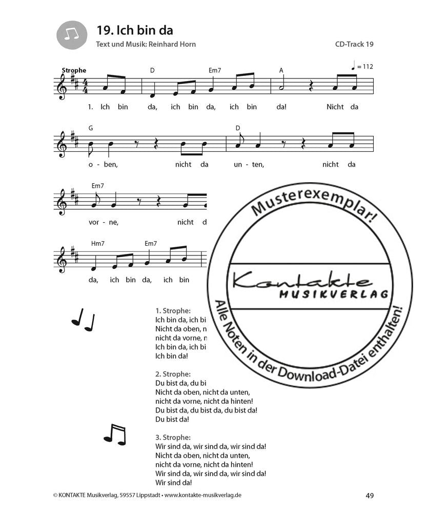 Singen ist ’ne coole Sache (Noten)