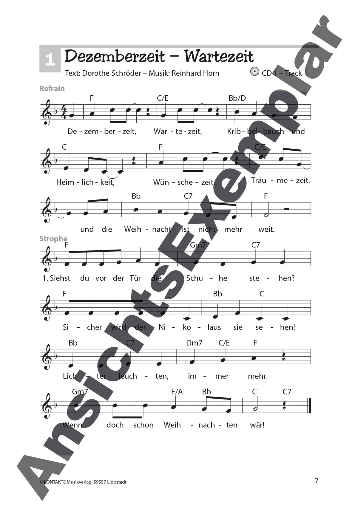 WeihnachtsHits (Noten-Auswahl – Lieder von Reinhard Horn und traditionelle)