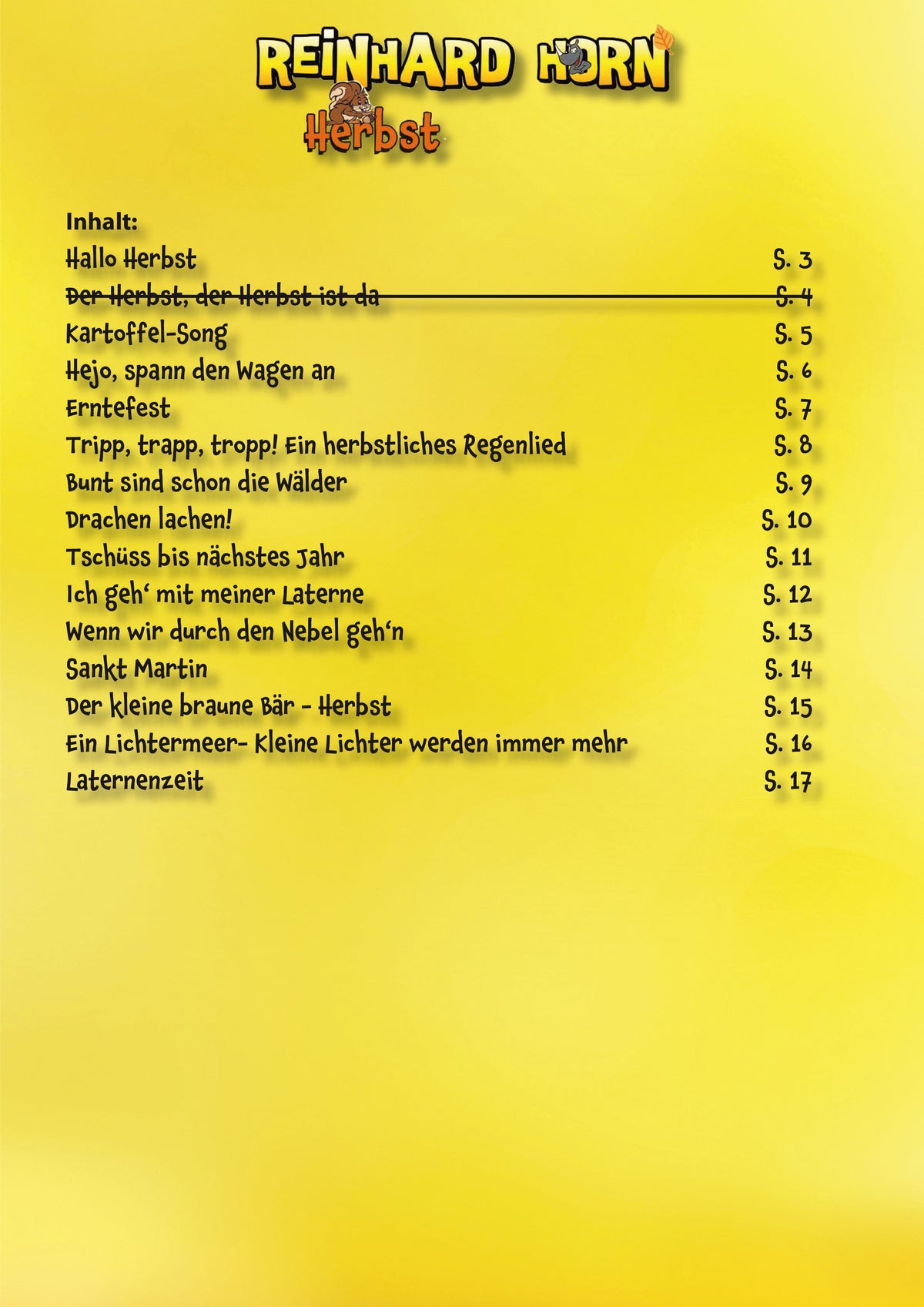 Herbst – Meine Jahreszeiten-Hits (Noten)