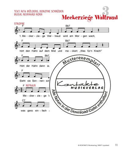 Eine Kuh mit Tattoo (Noten)