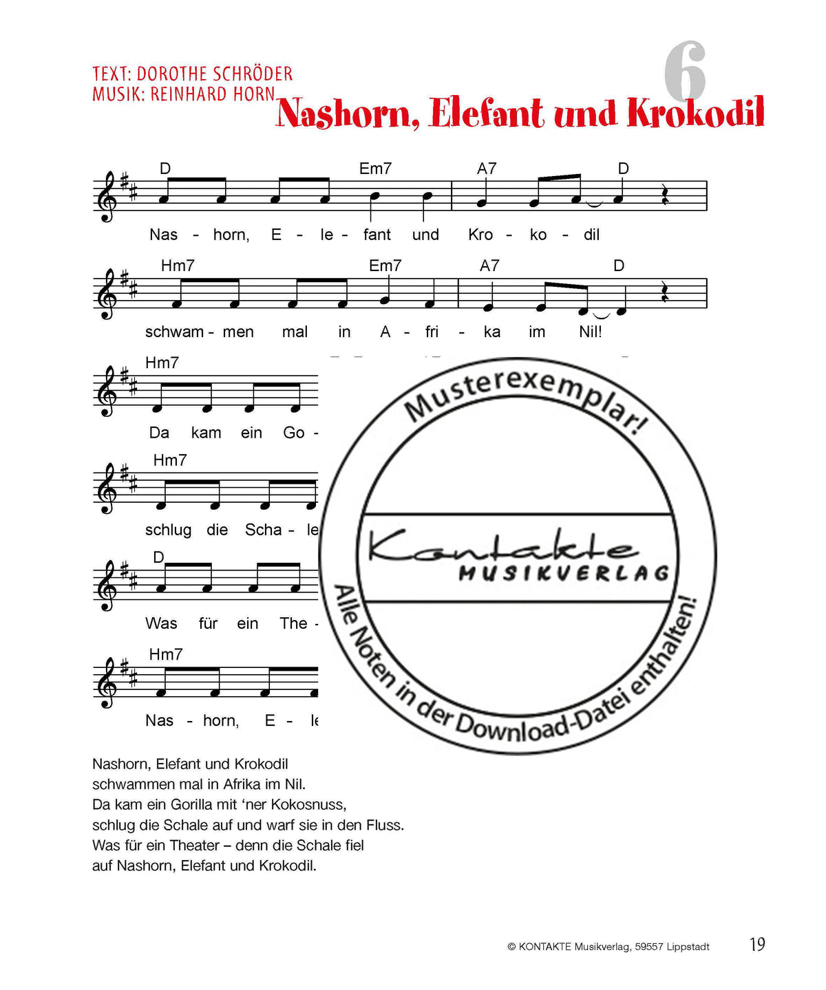 Eine Kuh mit Tattoo (Noten)