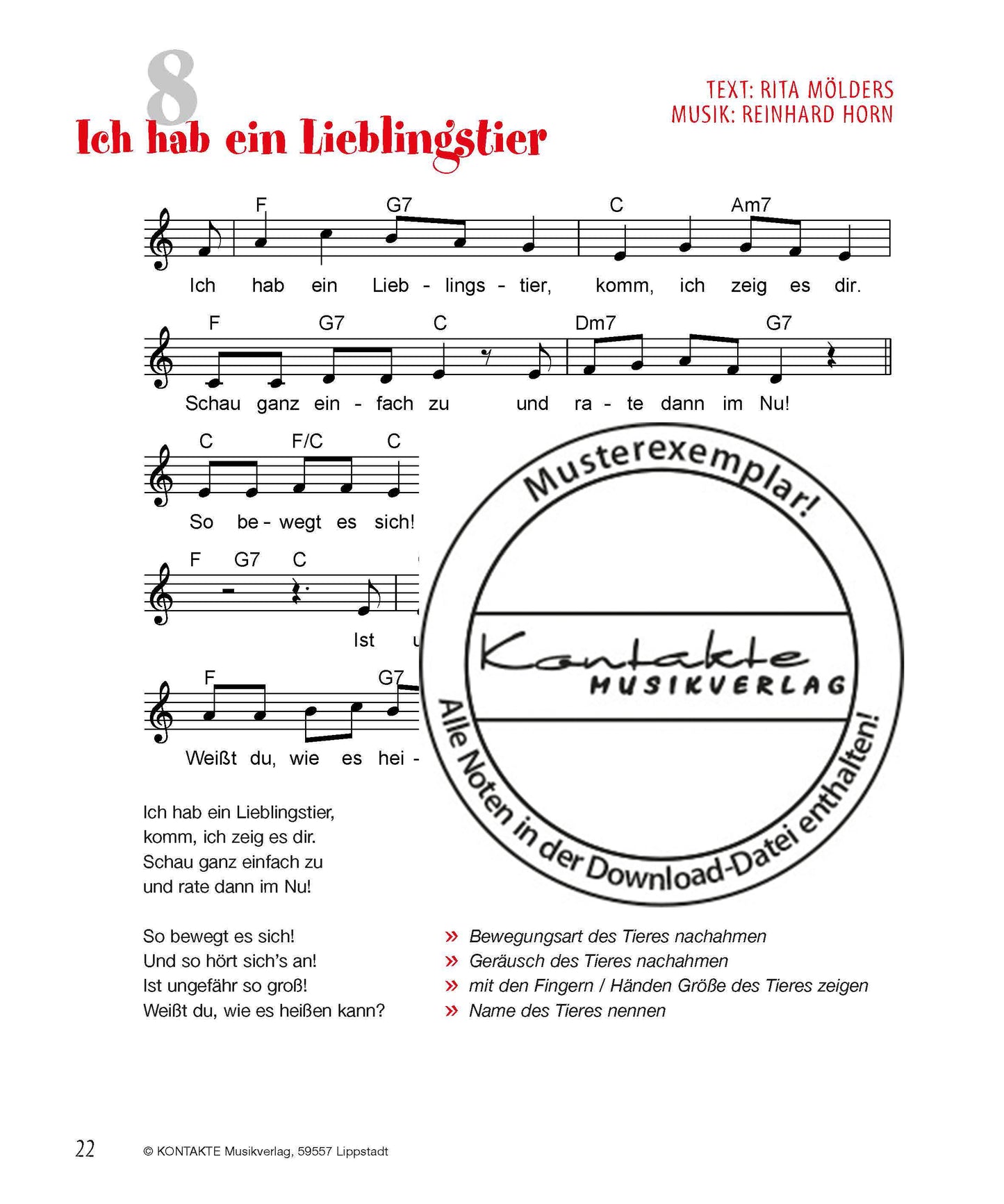 Eine Kuh mit Tattoo (Noten)