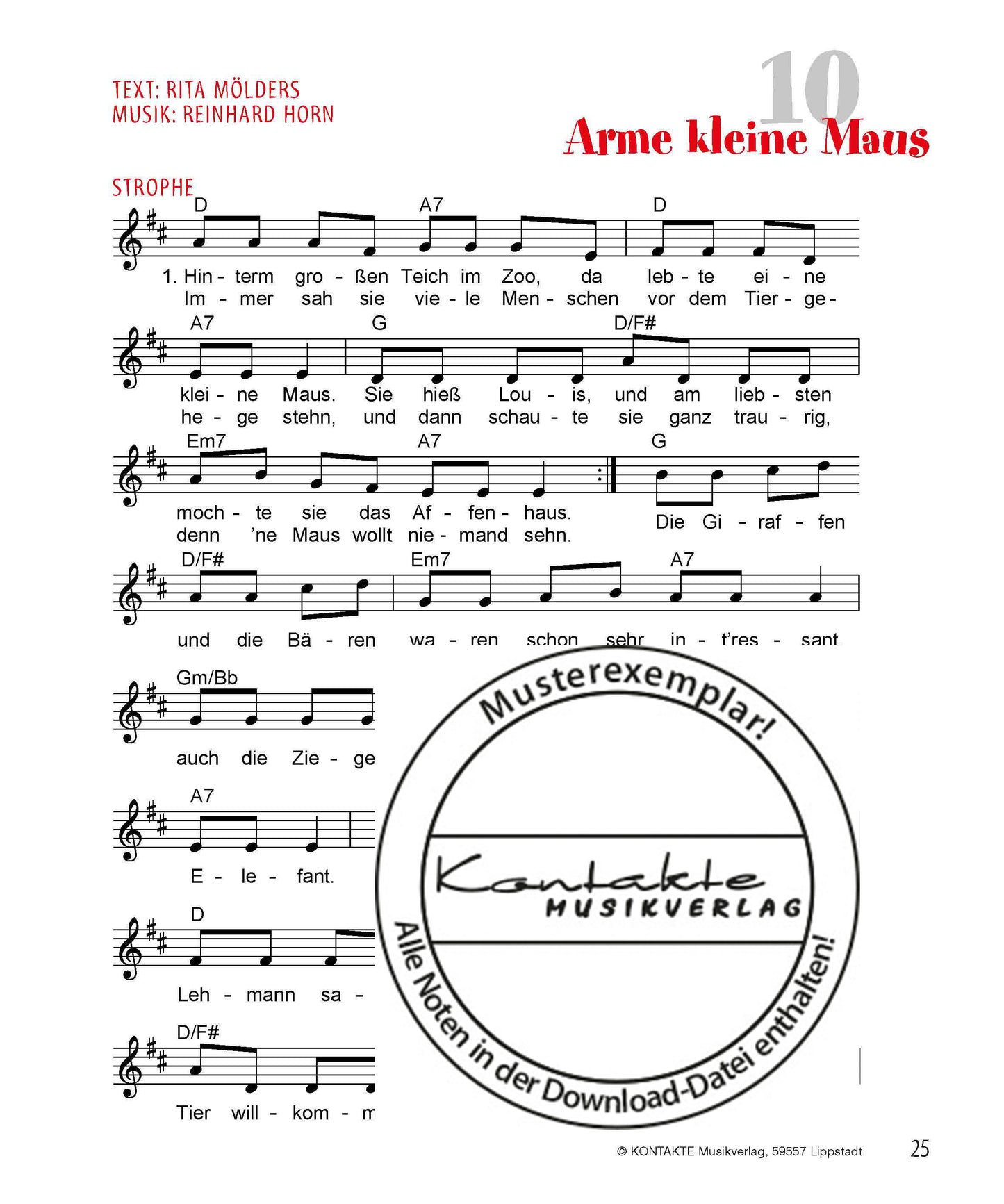 Eine Kuh mit Tattoo (Noten)