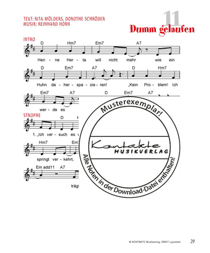 Eine Kuh mit Tattoo (Noten)