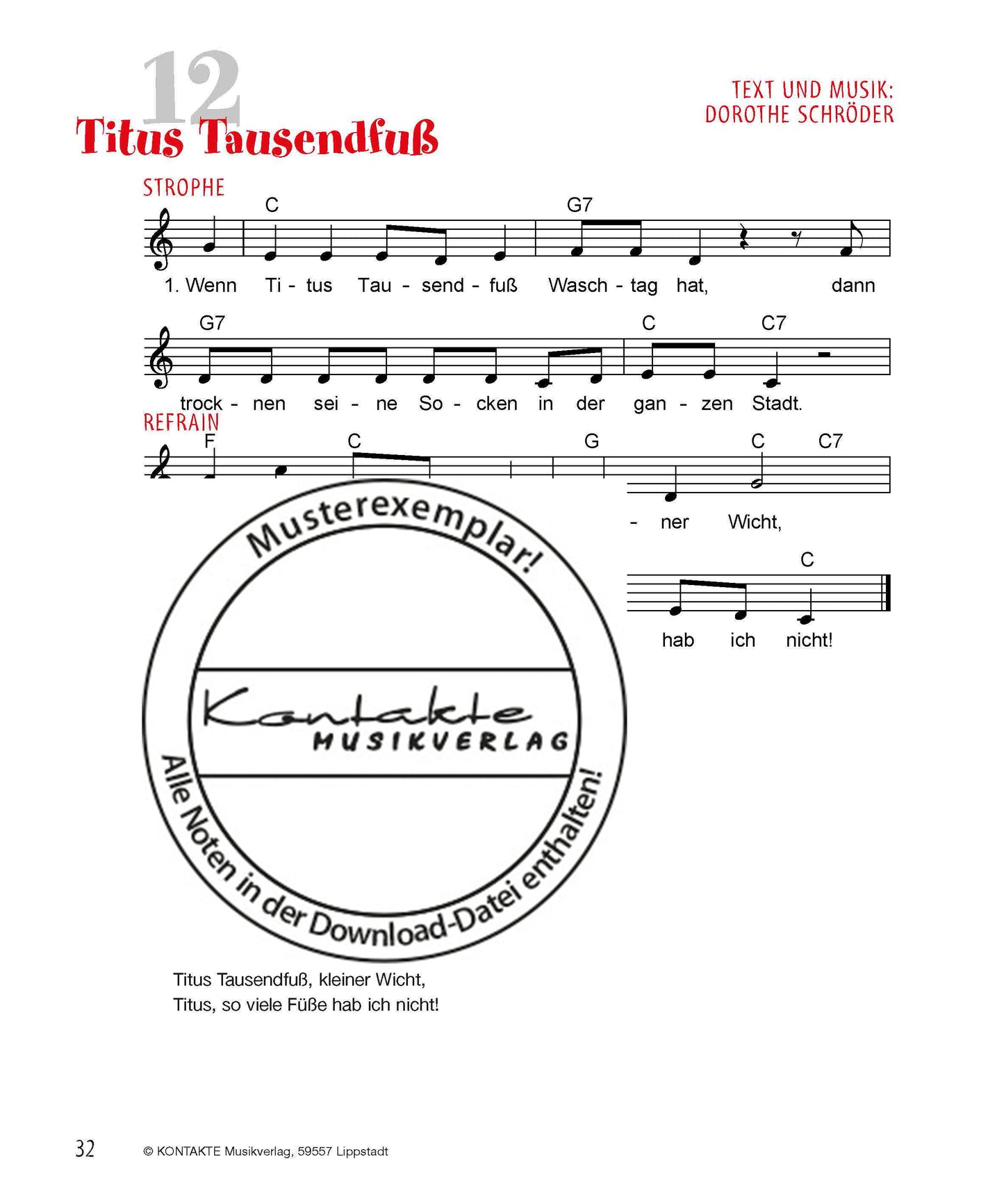 Eine Kuh mit Tattoo (Noten)