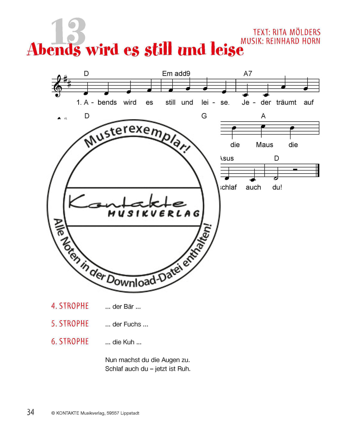 Eine Kuh mit Tattoo (Noten)