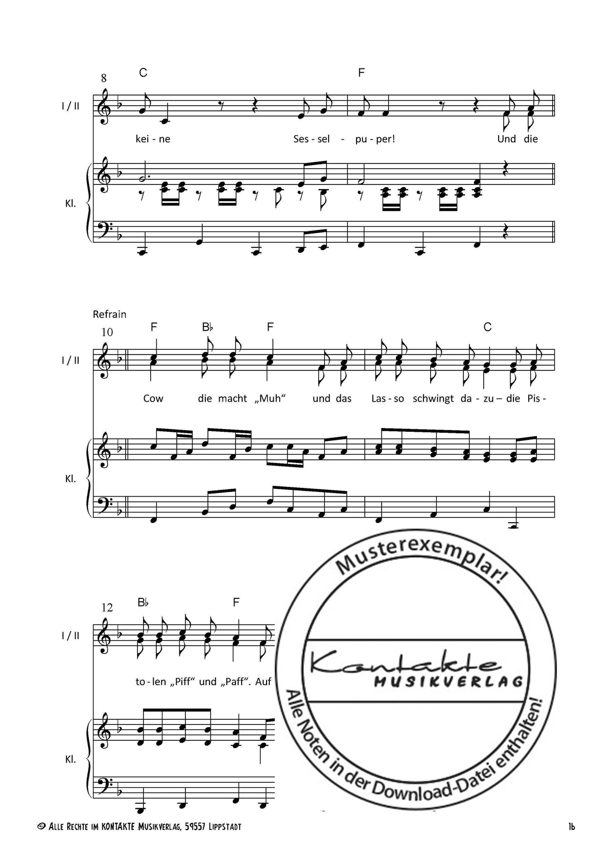 Lachen, Singen, Tanzen (Chornoten)