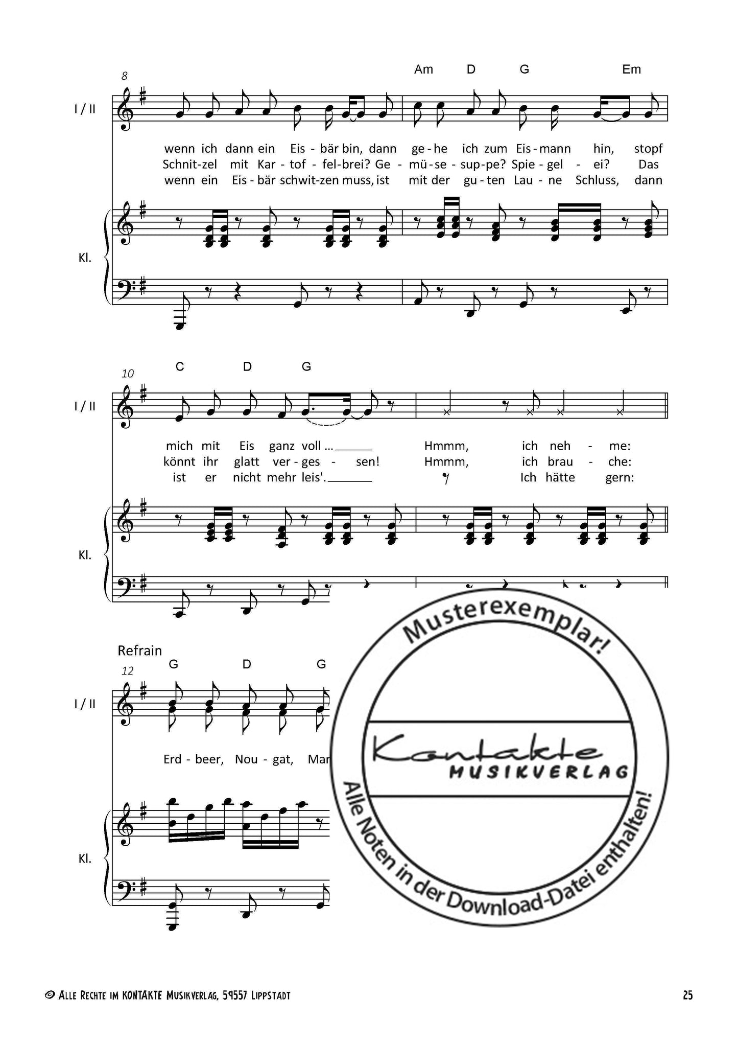 Lachen, Singen, Tanzen (Chornoten)