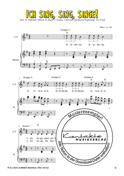 Lachen, Singen, Tanzen (Chornoten)