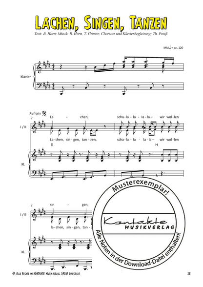 Lachen, Singen, Tanzen (Chornoten)
