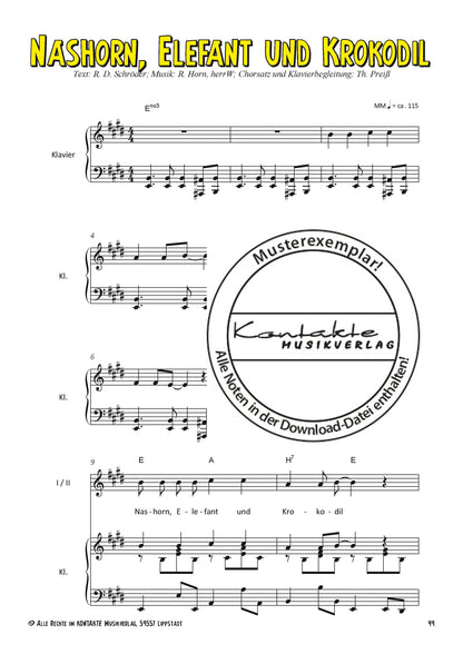 Lachen, Singen, Tanzen (Chornoten)