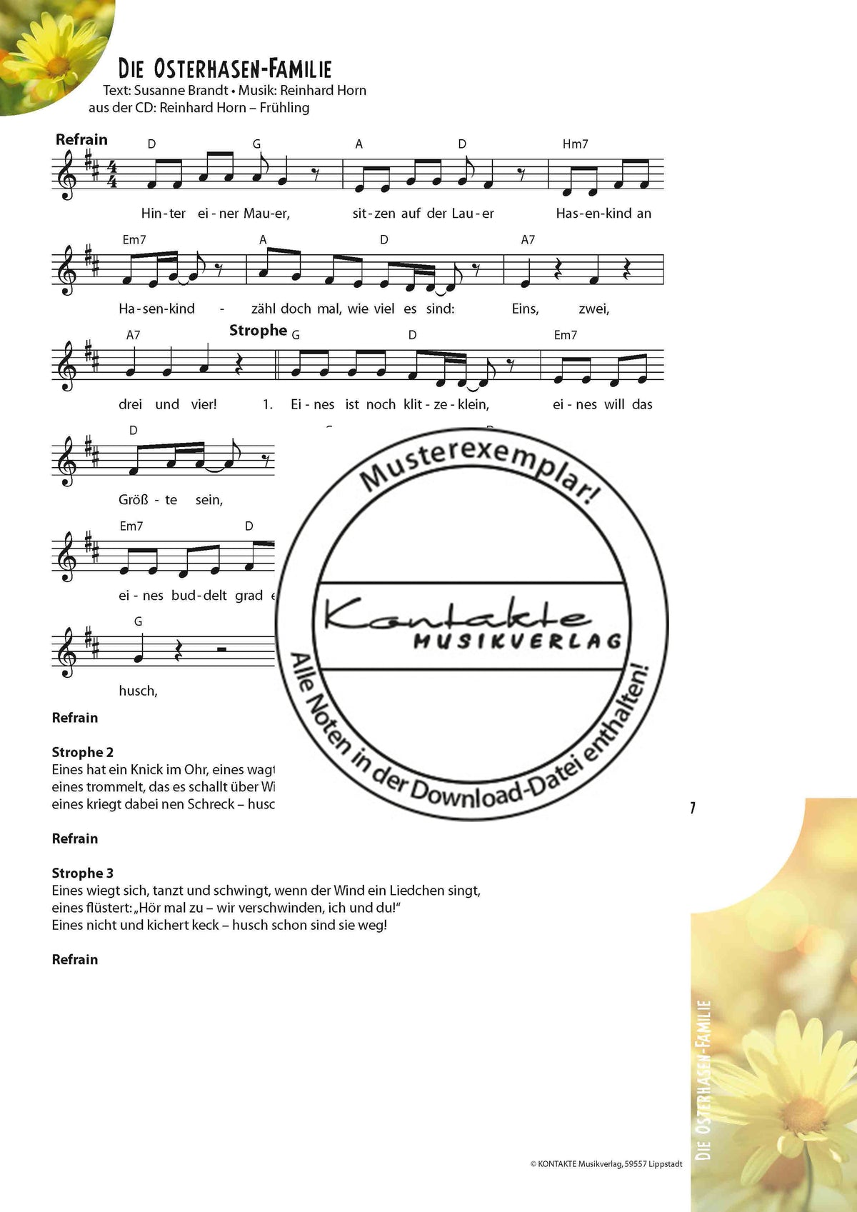 Frühling – Meine Jahreszeiten-Hits (Noten)