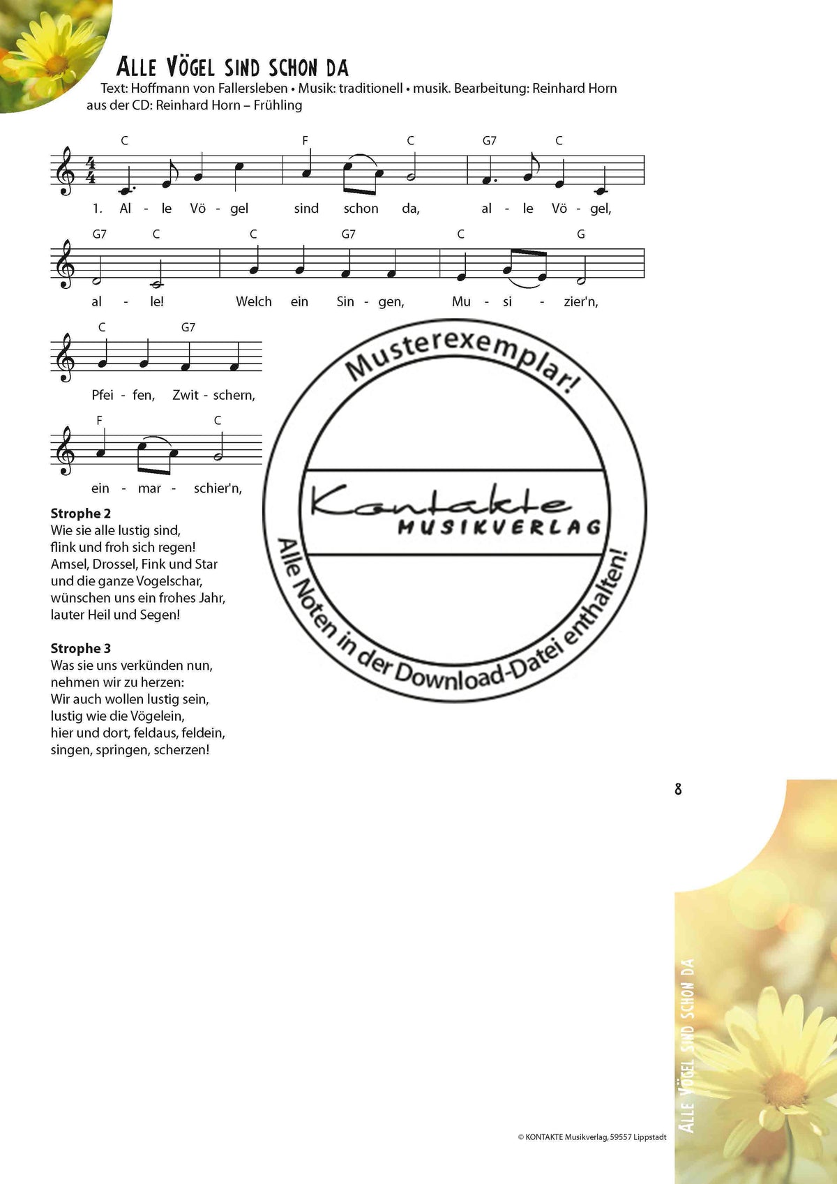 Frühling – Meine Jahreszeiten-Hits (Noten)