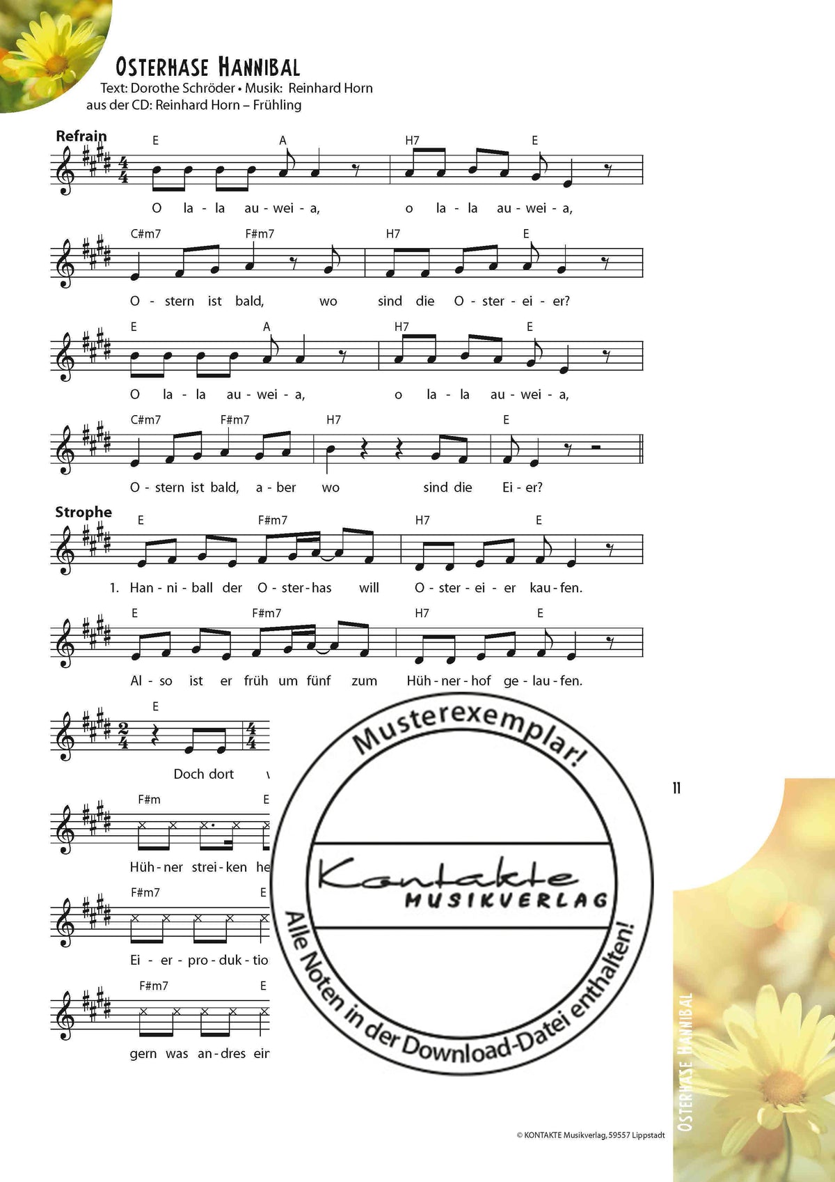 Frühling – Meine Jahreszeiten-Hits (Noten)