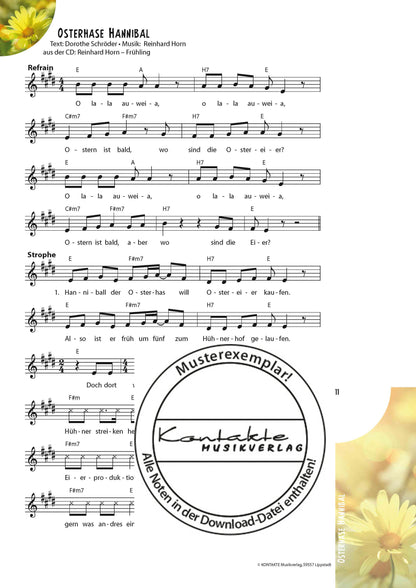Frühling – Meine Jahreszeiten-Hits (Noten)