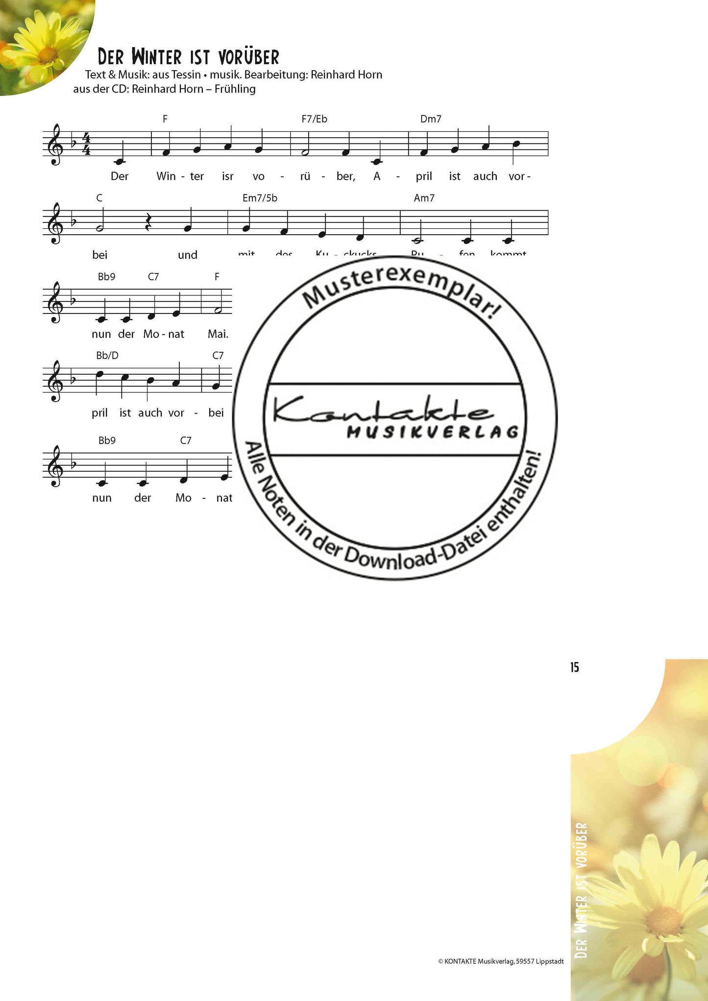 Frühling – Meine Jahreszeiten-Hits (Noten)