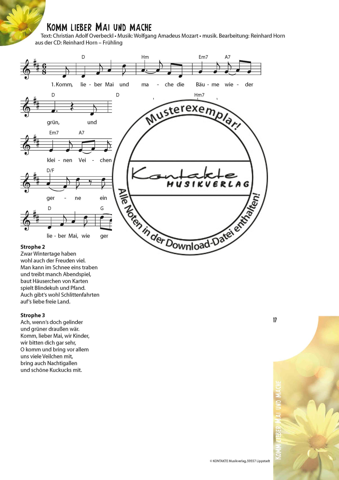 Frühling – Meine Jahreszeiten-Hits (Noten)