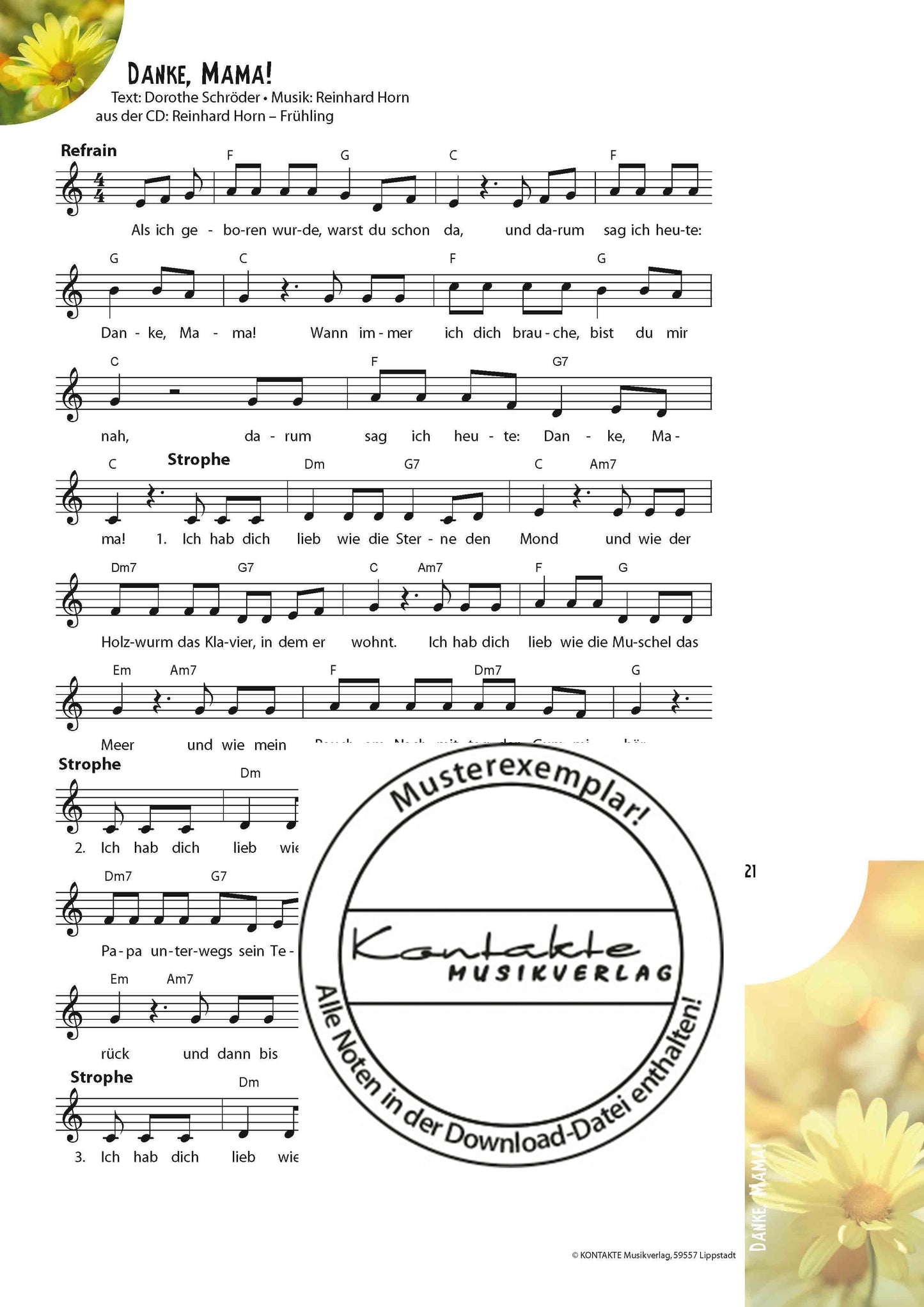 Frühling – Meine Jahreszeiten-Hits (Noten)